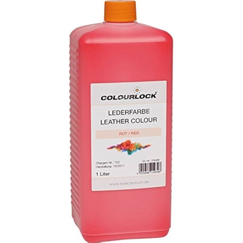 Leather Colour Red 1L