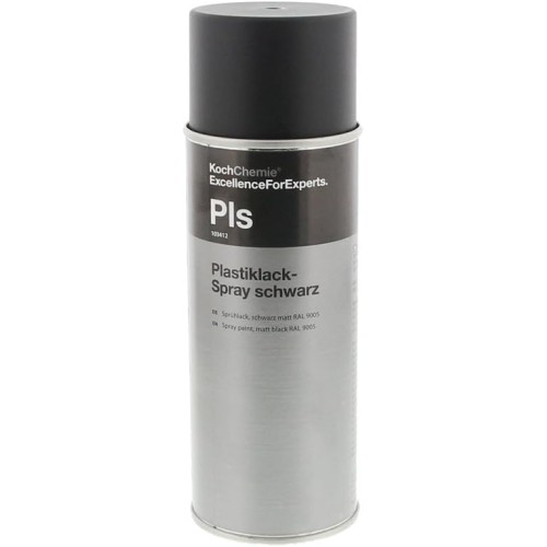 Plasticklack Spray Schwarz 0.4L, Чёрная краска для пластика